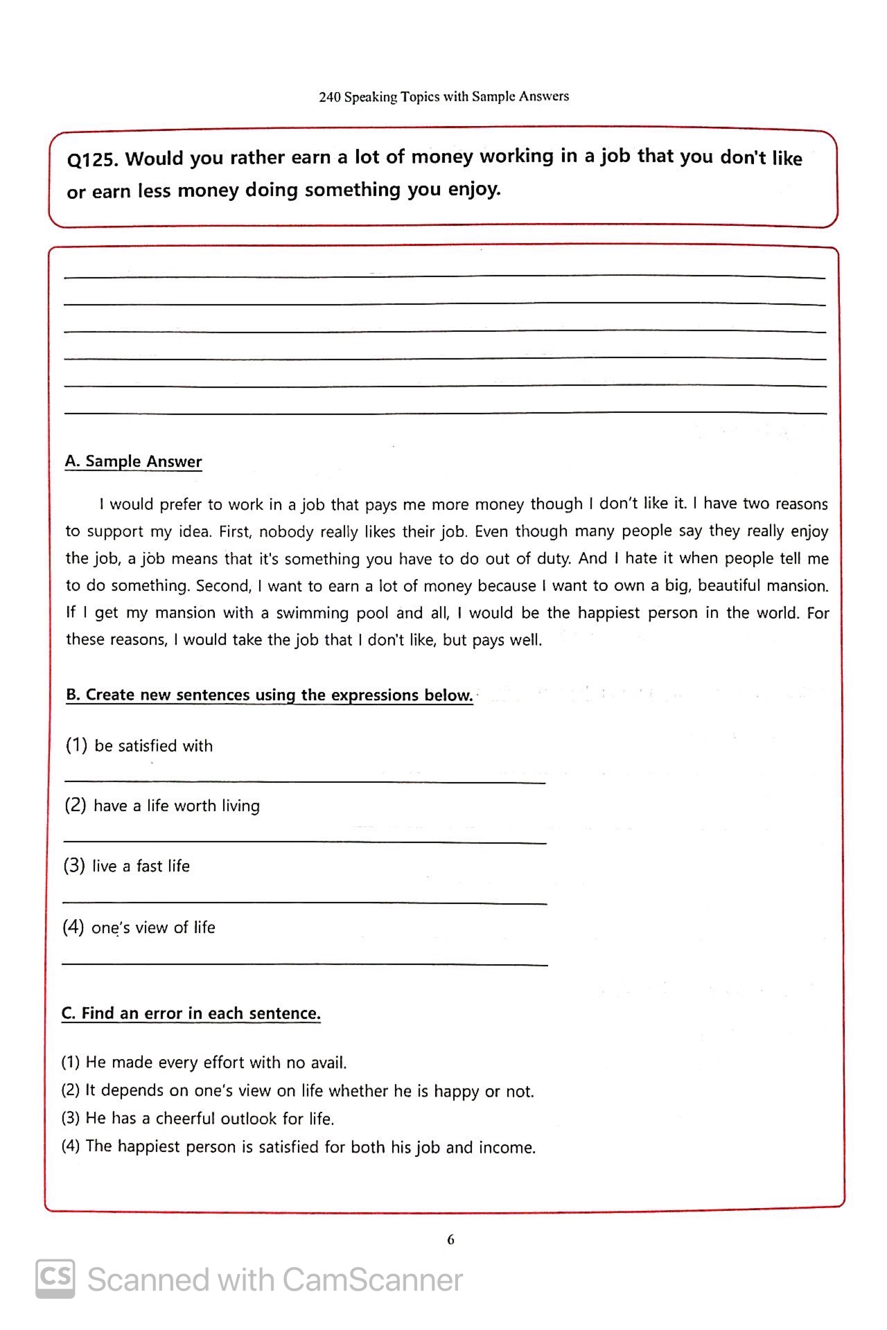 240 Speaking Topics - Vol 2 (Topics 121-240)
