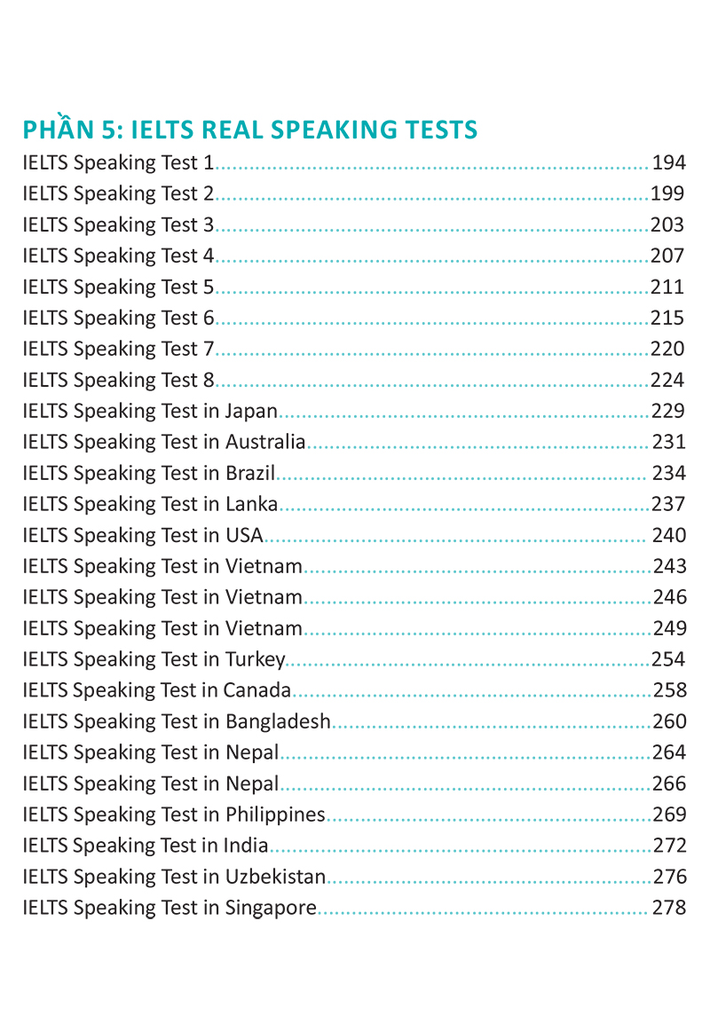 The Ielts Speaking Topics - Tài Liệu Luyện Thi Nói Ielts