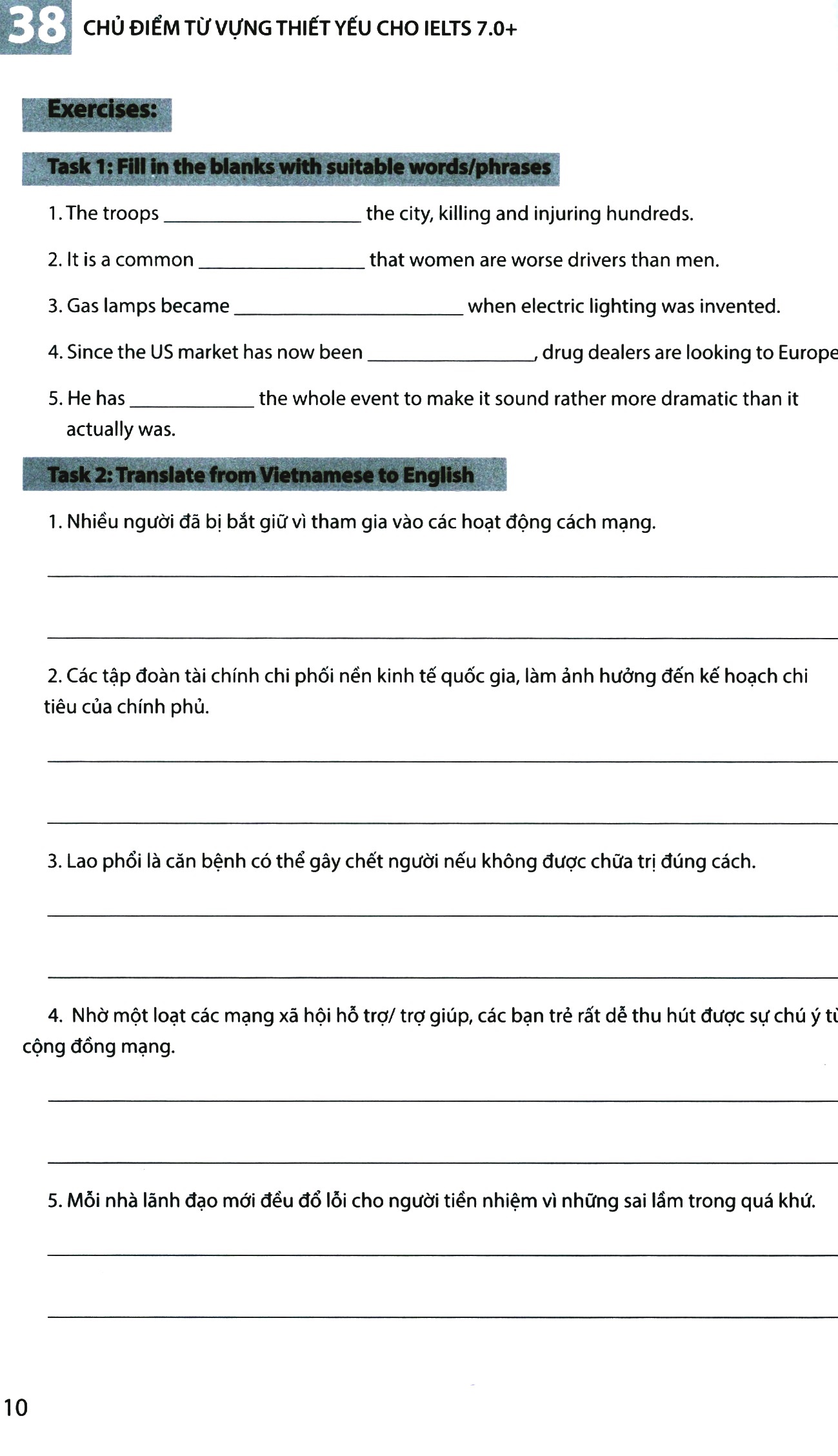 38 Chủ Điểm Từ Vựng Thiết Yếu Cho Ielts 7.0