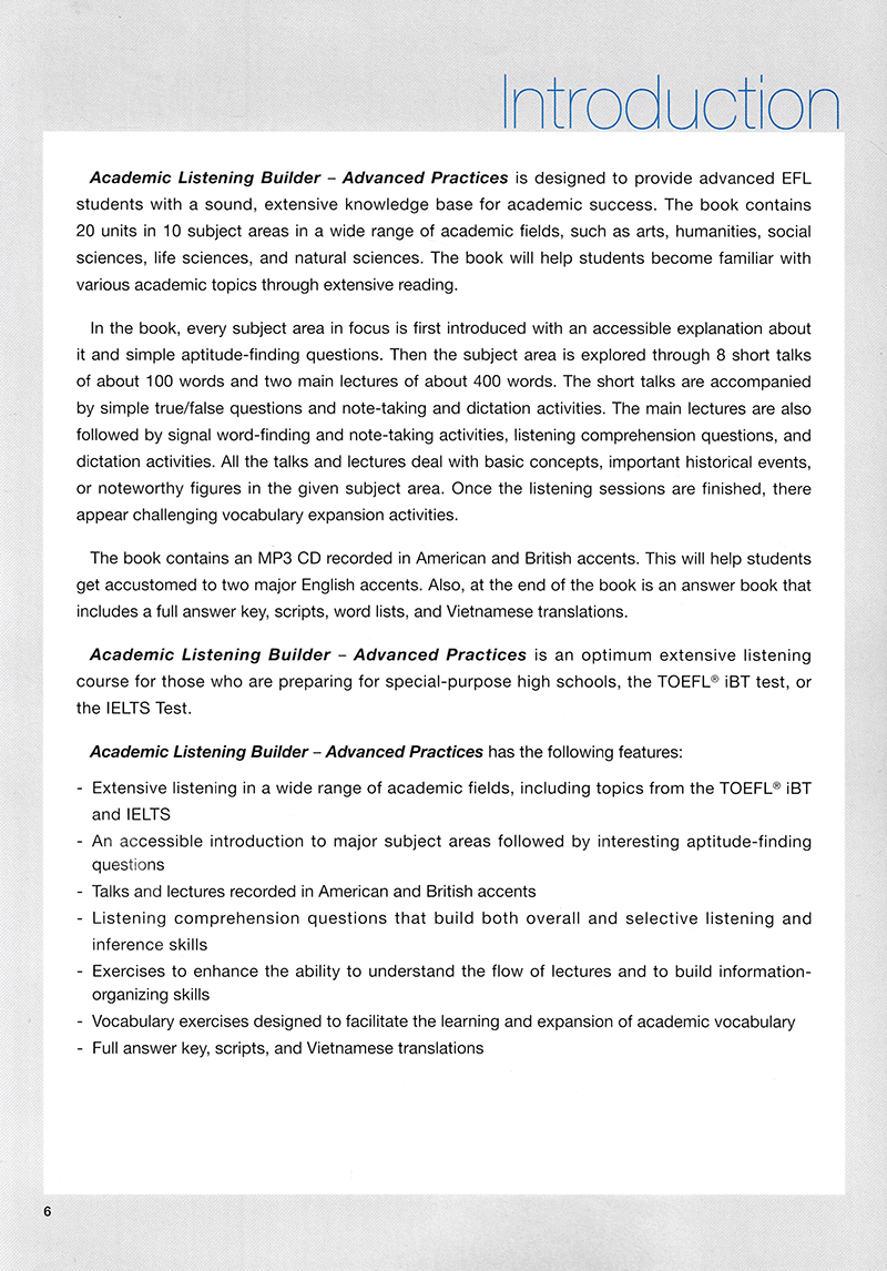 Academic Listening Builder