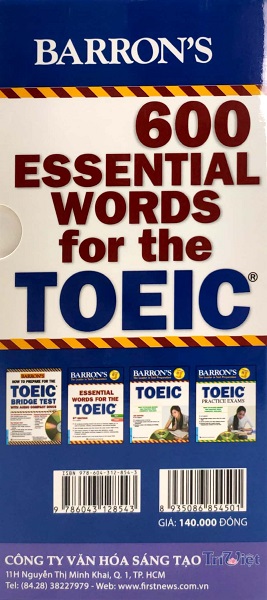 Hộp Flash Cards - 600 Essential Words For The TOEIC