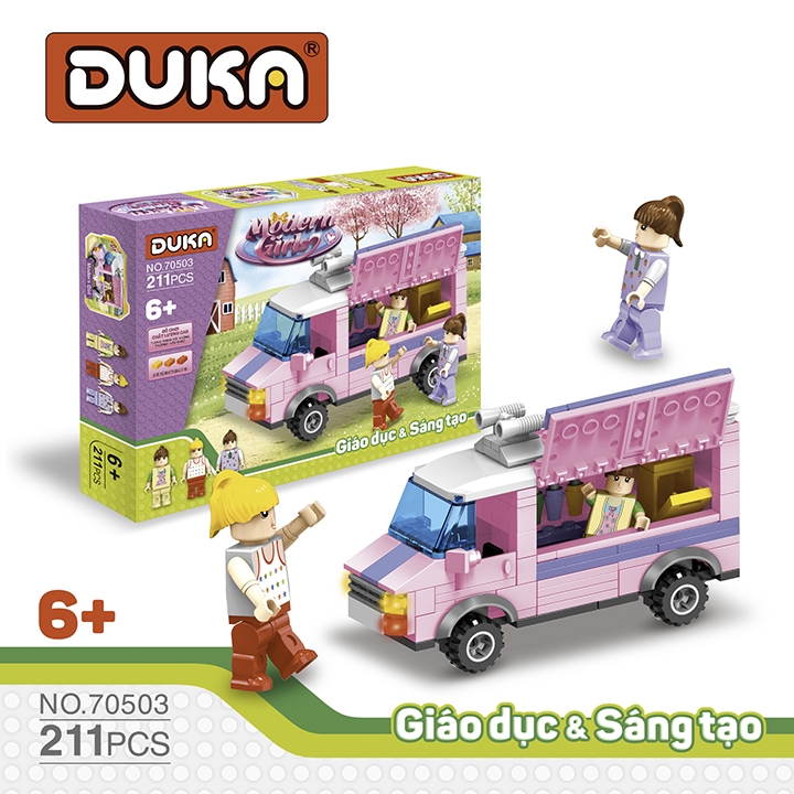 Bộ Đồ Chơi Ghép Hình - Những Cô Gái Hiện Đại - Duka Z70503 (211 Mảnh Ghép)