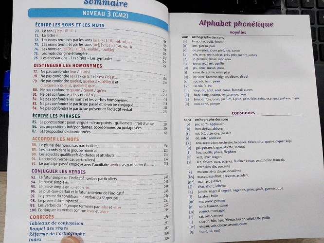 Sách Bài Tập Tiếng Pháp lớp 3,4,5 - 800 Exercices D'Orthographe - Grammaire - Conjugaison