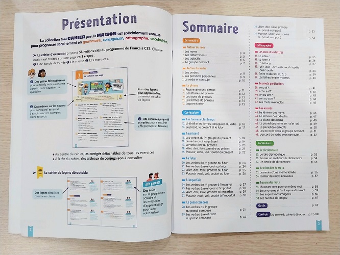 Sách Bài Tập Tiếng Pháp- Mon Cahier Pour La Maison Francais CE1 ( 7-8 tuổi)