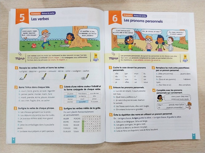 Sách Bài Tập Tiếng Pháp- Mon Cahier Pour La Maison Francais CE1 ( 7-8 tuổi)