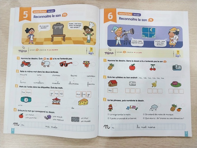 Sách Bài Tập Tiếng Pháp- Mon Cahier Pour La Maison Francais (CP 6-7 tuổi)