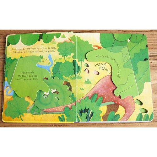 Sách Lật Mở Tiếng Anh Trẻ Em - Peep Inside Dinosaurs