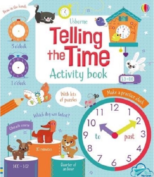 Sách thiếu nhi tiếng Anh Usborne - Telling the Time Activity Book