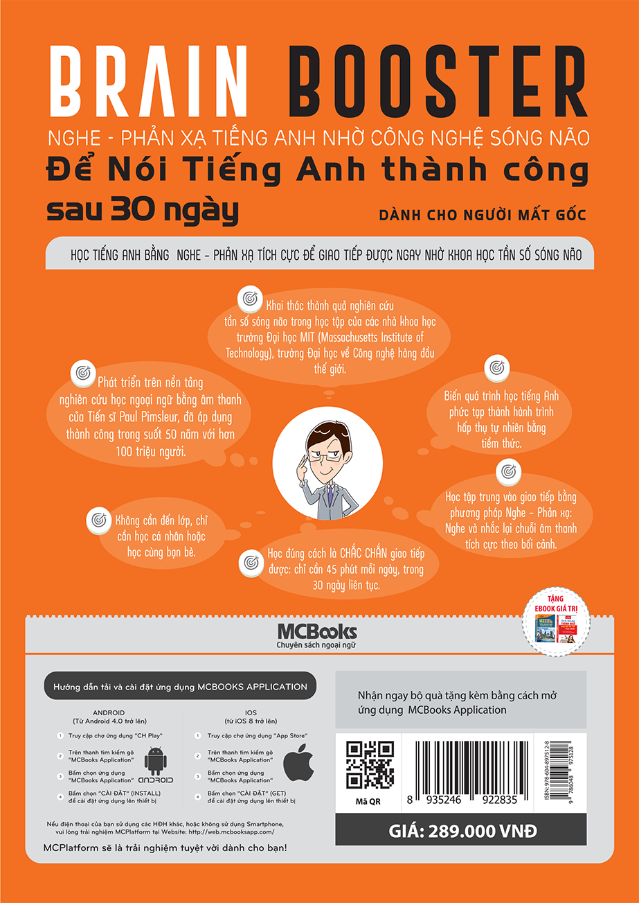 Brain Booster - Nghe Phản Xạ Tiếng Anh Bằng Công Nghệ Sóng Não Để Nói Tiếng Anh Thành Công Sau 30 Ngày Dành Cho Người Mất Gốc