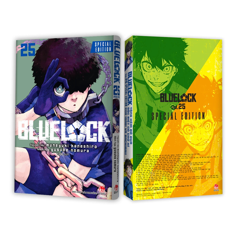 BlueLock - Tập 25 - Bản Đặc Biệt - Tặng Kèm Bộ Quà Đặc Biệt Kèm Chữ Kí Nhân Vật Isagi Và Bachira