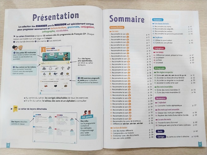 Sách Bài Tập Tiếng Pháp- Mon Cahier Pour La Maison Francais (CP 6-7 tuổi)
