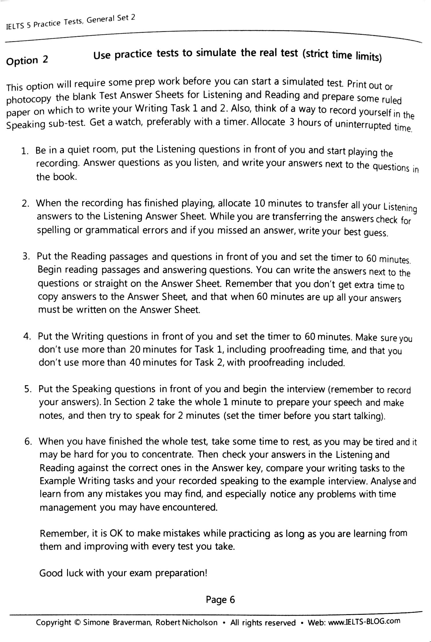 IELTS 5 Practice Tests - General Set 2