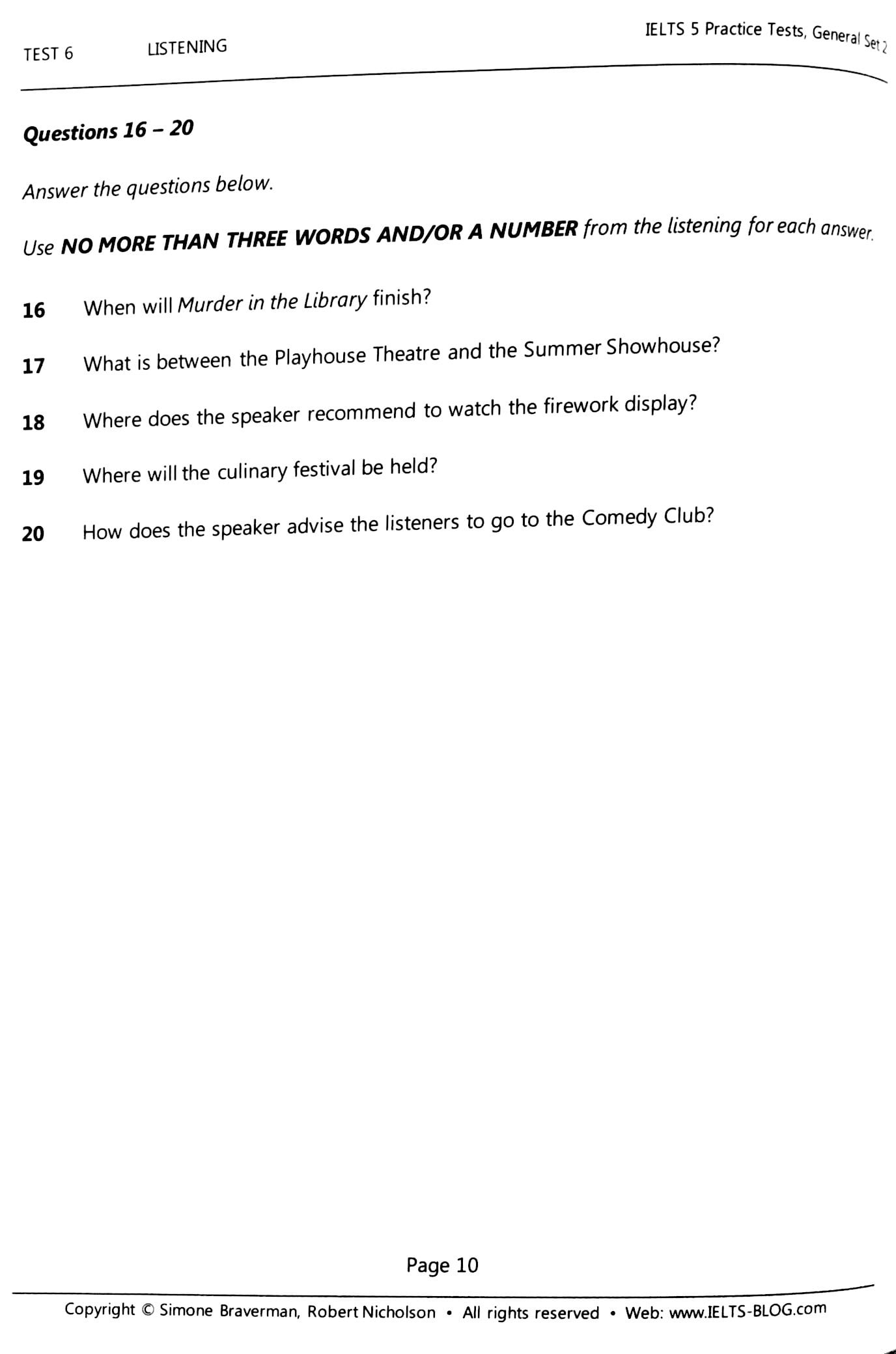IELTS 5 Practice Tests - General Set 2