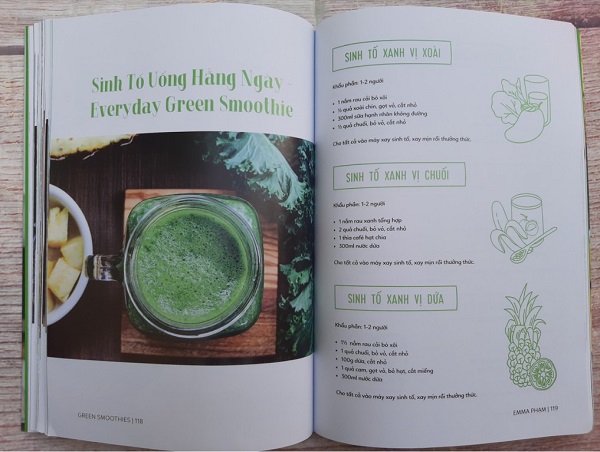 Green Smoothies - Giảm Cân, Làm Đẹp Da, Tăng Cường Sức Đề Kháng Với 7 Ngày Uống Sinh Tố Xanh