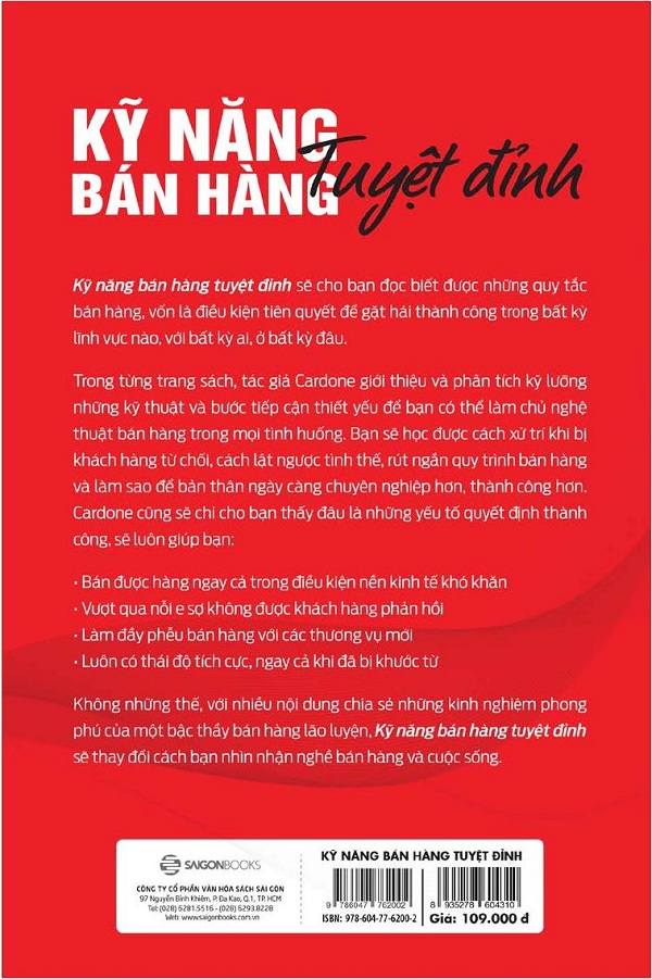 Kỹ Năng Bán Hàng Tuyệt Đỉnh