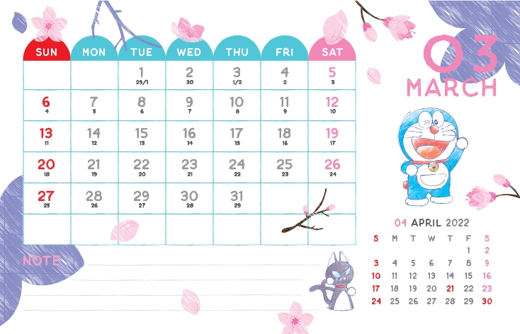 Lịch Để Bàn Doraemon 2022 - Tặng Kèm Sticker