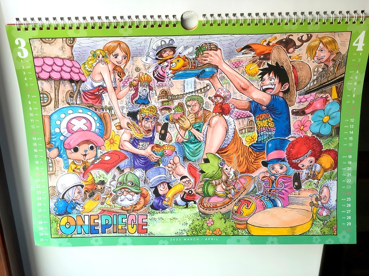 Lịch Manga Treo Tường One Piece 2022