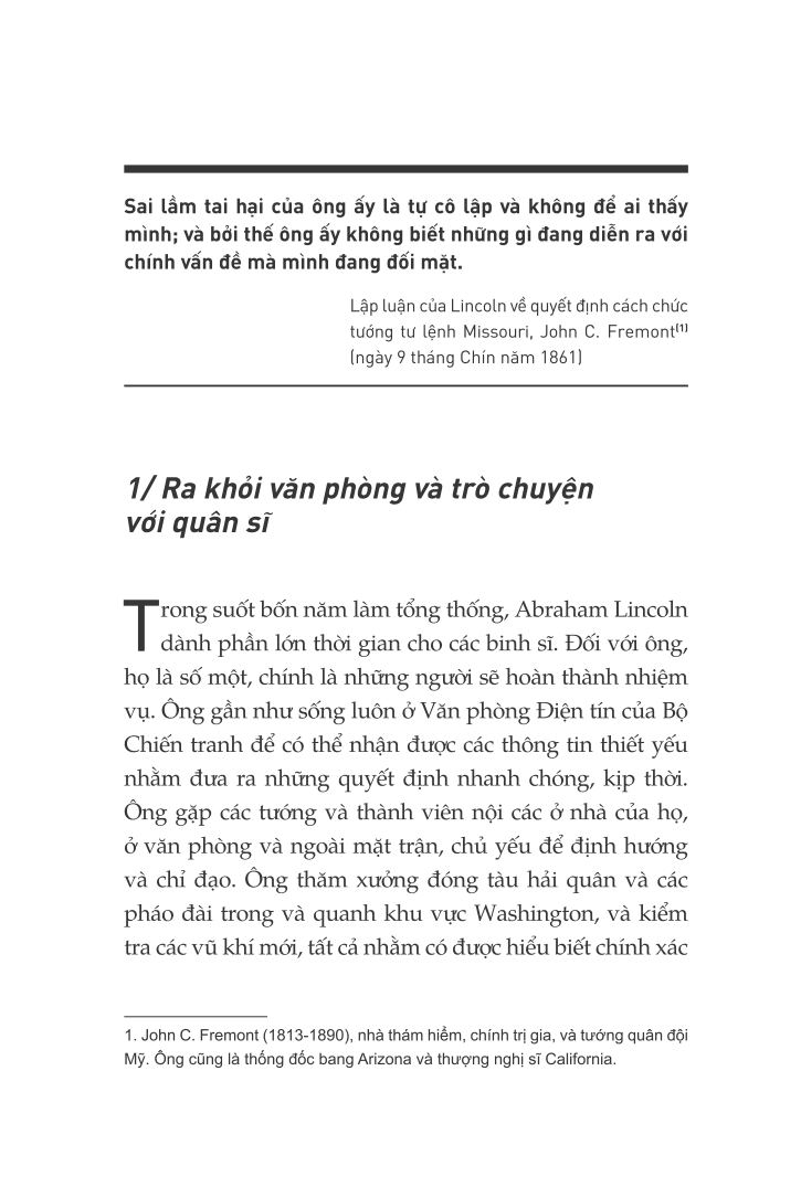 Lincoln Bàn Về Lãnh Đạo