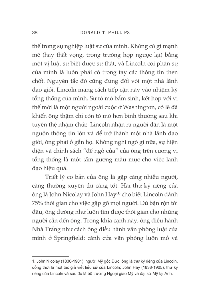 Lincoln Bàn Về Lãnh Đạo