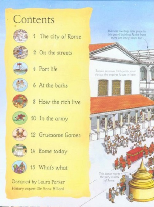 Sách Usborne Tương Tác Lật Mở - See Inside Ancient Rome