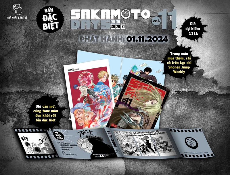 Sakamoto Days - Tập 11 (Bản Đặc Biệt - Tặng Kèm Obi + Huy Hiệu + Set 3 Card Đổi Nền + Standee Lắp Ghép)