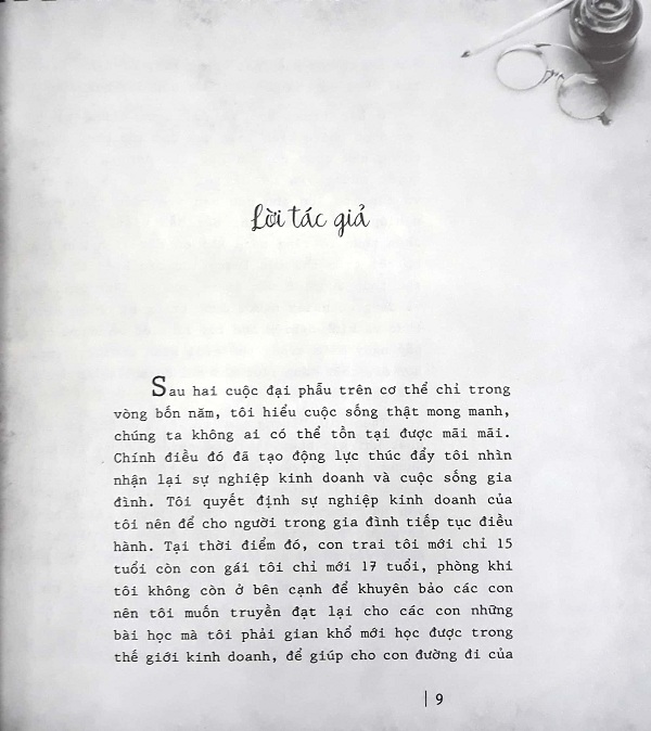 Tâm Thư Nhà Doanh Nghiệp