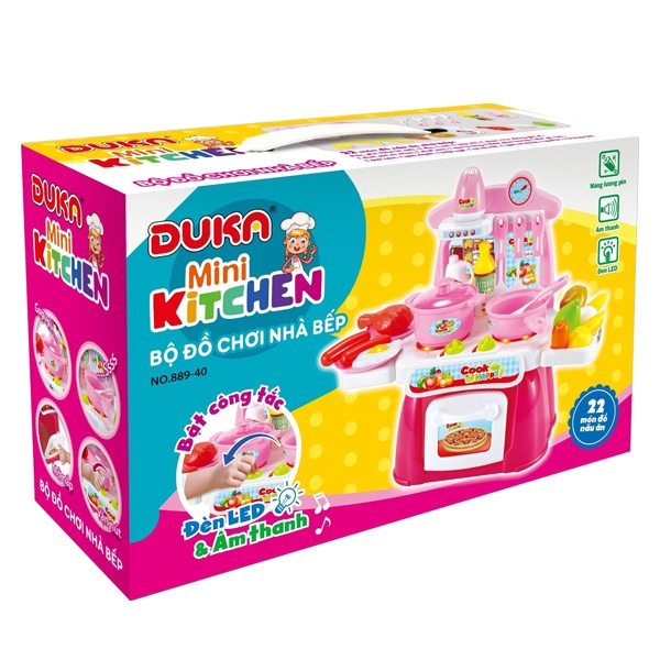 Đồ Chơi Nhà Bếp Màu Hồng - Duka 88940
