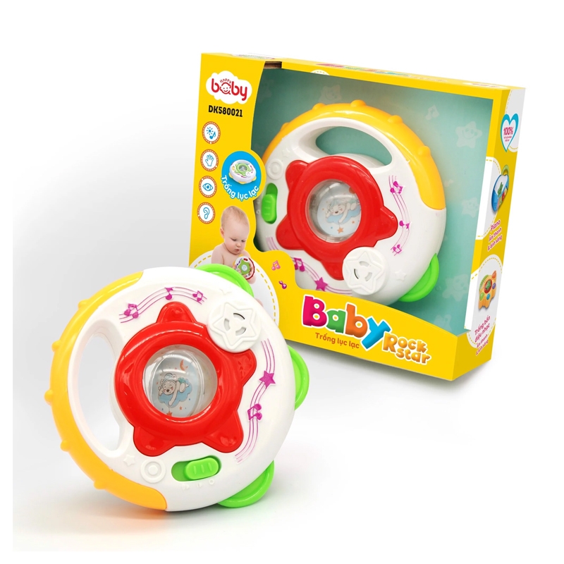 Đồ Chơi Baby Rock Star - Trống Lục Lạc - Duka DK580021